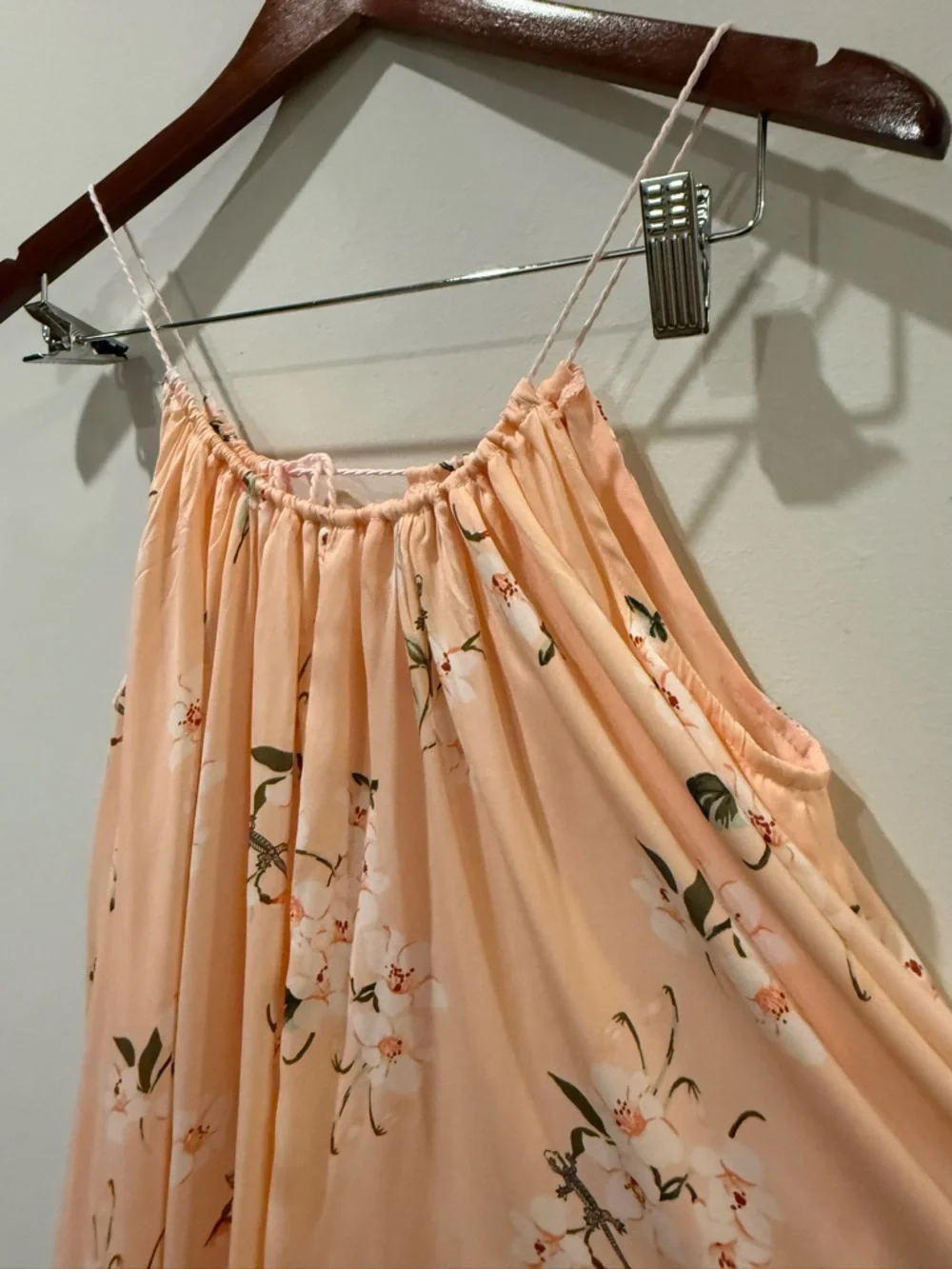 Abercrombie & Fitch Light Pink Floral Maxi Dress Size XS